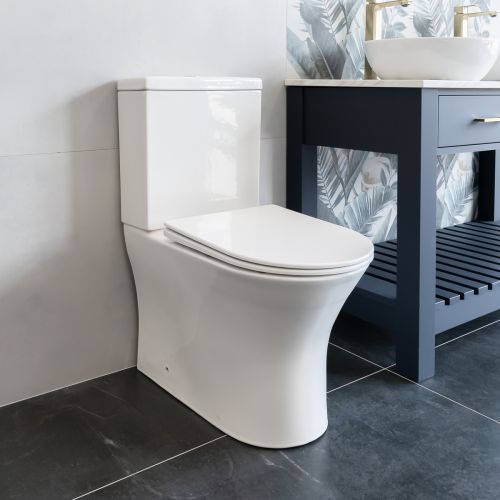 Bali Rimless Fully Back to Wall Toilet & Soft Close Seat (21316)