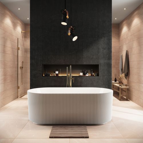 Alberto 1700mm Fluted Freestanding Bath (19480)