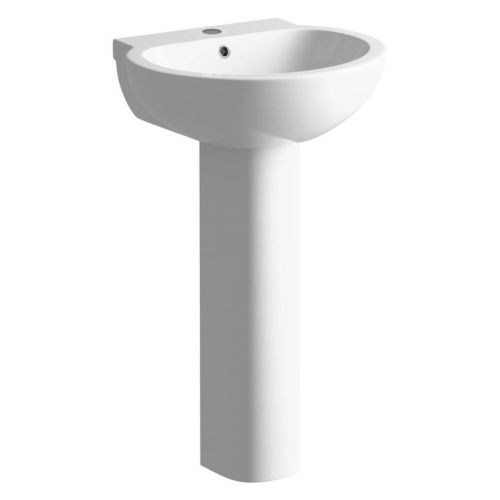 Ari Design Madrid 535x490mm 1 Tap Hole Basin & Full Pedestal