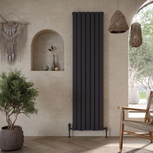 Alonso Double 1800mm x 476mm Designer Radiator - Anthracite (16038)