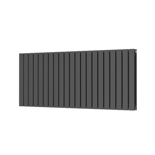 Alonso Double Horizontal 600mm x 1430mm Designer Radiator - Anthracite (16054)