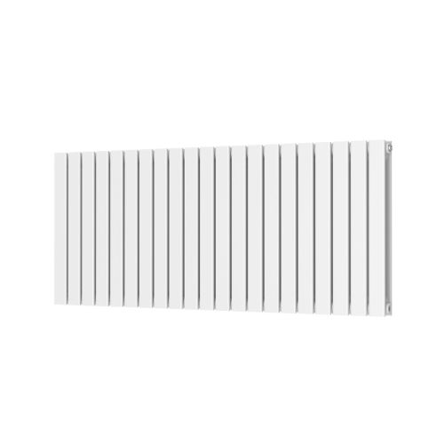 Alonso Double Horizontal 600mm x 1430mm Designer Radiator - White (16055)