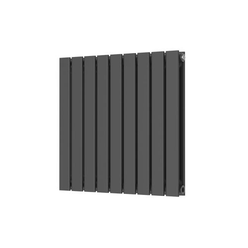 Alonso Double Horizontal 600mm x 614mm Designer Radiator - Anthracite (16058)