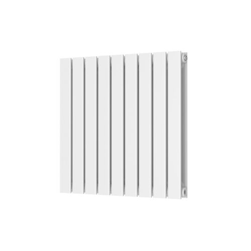 Alonso Double Horizontal 600mm x 614mm Designer Radiator - White  (16059)