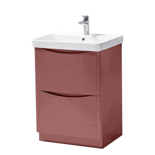 Happi 600mm Floorstanding Vanity Unit & Basin - Victorian Rose (12308)