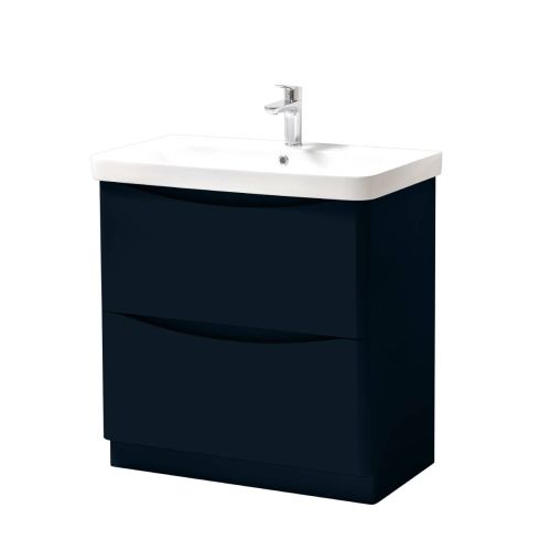 Happi 800mm Floorstanding Vanity Unit & Basin - Basalt 