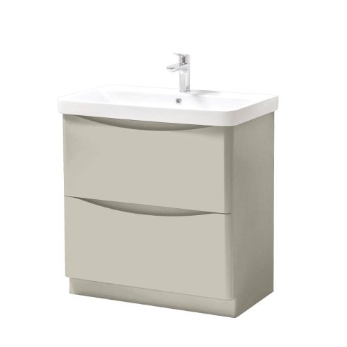 Happi 800mm Floorstanding Vanity Unit & Basin - French Grey 