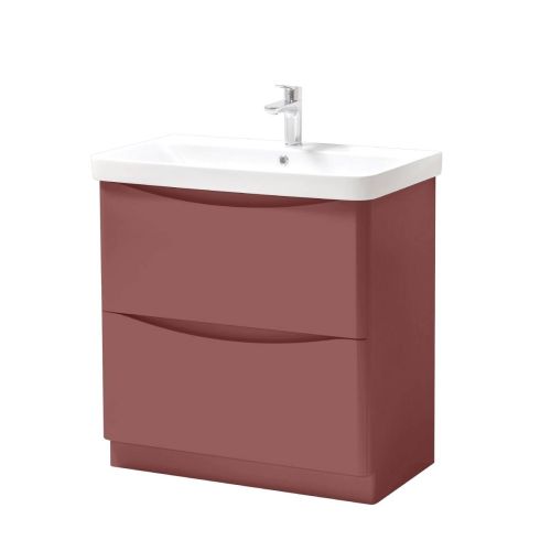 Happi 800mm Floorstanding Vanity Unit & Basin - Victorian Rose 