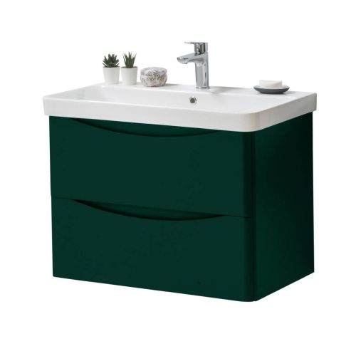 Happi 800mm Wall Mounted Vanity Unit & Basin - Azure 