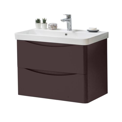 Happi 800mm Wall Mounted Vanity Unit & Basin - Cordoba 