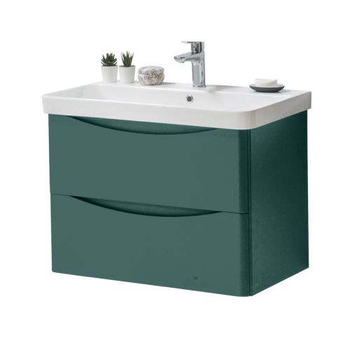 Happi 800mm Wall Mounted Vanity Unit & Basin - Goblin 