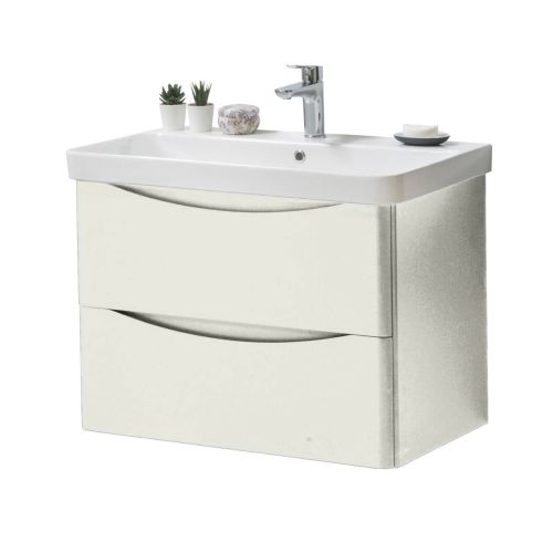 Happi 800mm Wall Mounted Vanity Unit & Basin - Joanna 