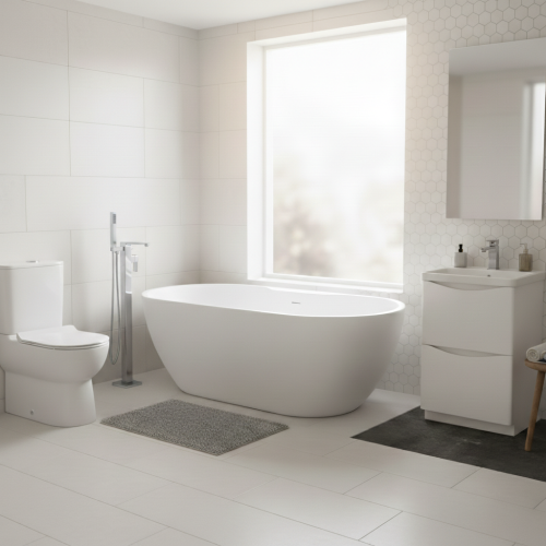 Happi Complete Freestanding Bath Suite - Chrome (20557)