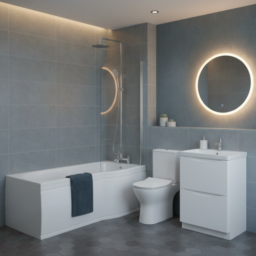 Happi Shower Bath Complete Suite - Left Hand (15909)