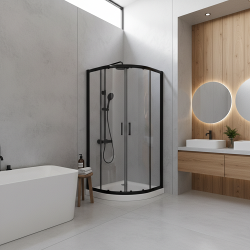 Noir 900 Shower Enclosure Deal - Black (11578)