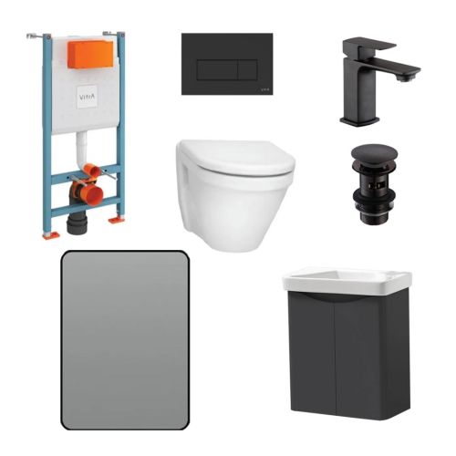 Vitra S50 Wall Hung Toilet & Vanity Bundle