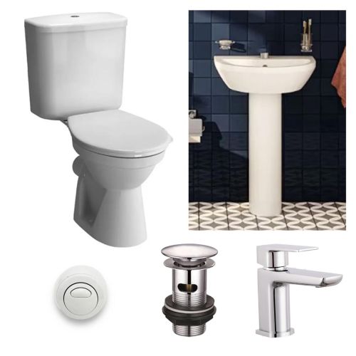 Vitra Toilet & Basin Bundle - Chrome