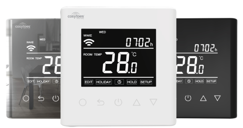 Cosytoes Curve WiFi Timerstat for Electrical Underfloor Heating - Black (7461)