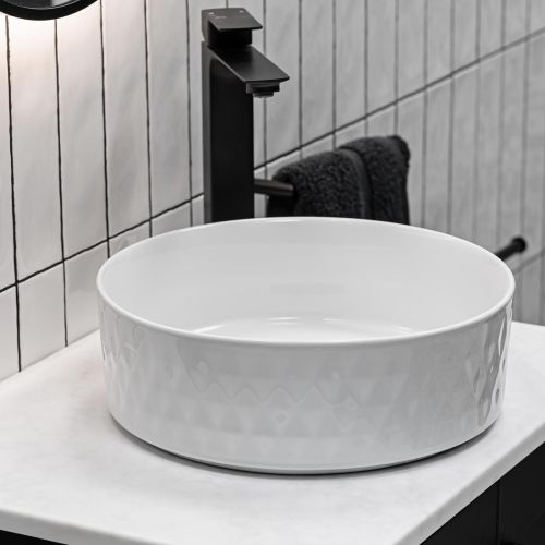 Objekt Ceramica Tahoe 360mm Counter Top Basin - Diamond Design