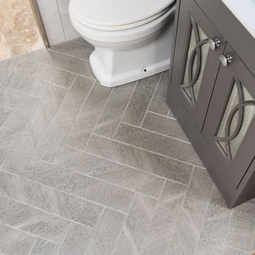 Cheste Gris Herringbone 9.9 x 49.2cm Porcelain Tile - 0.73sqm perbox (12781)