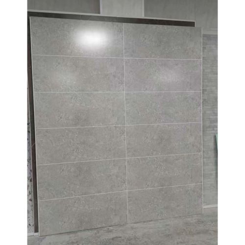 Lusso Panel Concrete Grey with 1000 x 400mm Tile Twin Pack - Satin