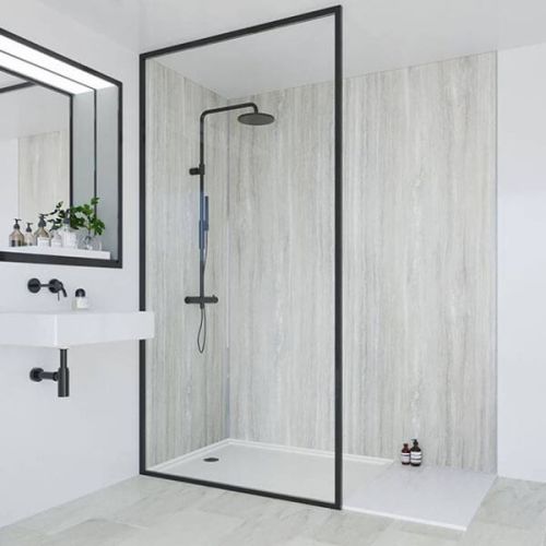 Multipanel Classic Collection Jupiter Silver 598mm Premier Shower Panel (3880)