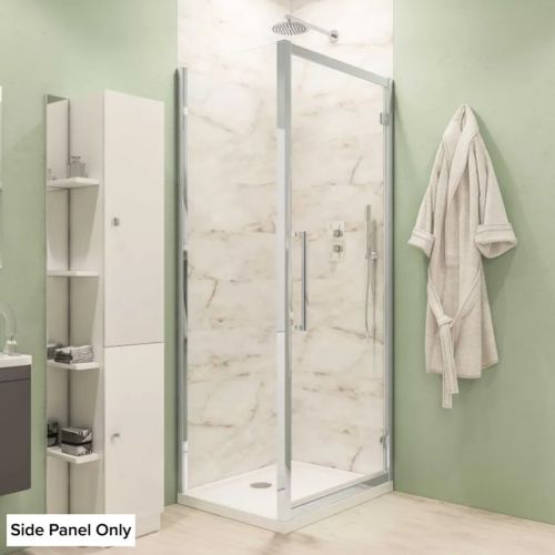 Corniche Hinge Door Side Panel 2000 x 900mm - Chrome