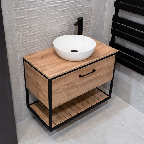 Croft 850mm Wall Mounted Unit with Countertop (16249)