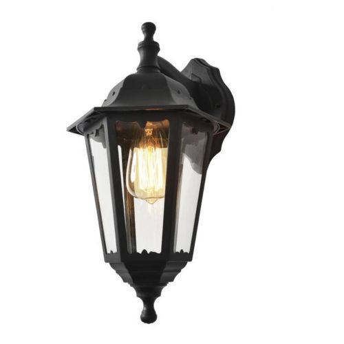 Forum Coast CZ-25145-BLK Bianca Outdoor Up/Down 6 Panel Wall Light - Black (5475)