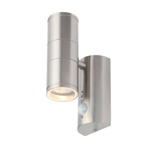 Forum Coast CZ-29319-SST Islay Up/Down LED Wall Light with PIR Sensor - Stainless Steel (11939)