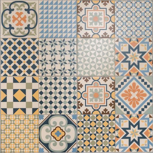 Danubio 33.3 x 33.3cm Pattern Tile - 1sqm perbox (12670)