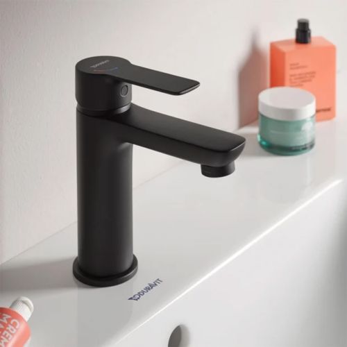 Duravit D-Code Medium Single Lever Basin Mixer - Black
