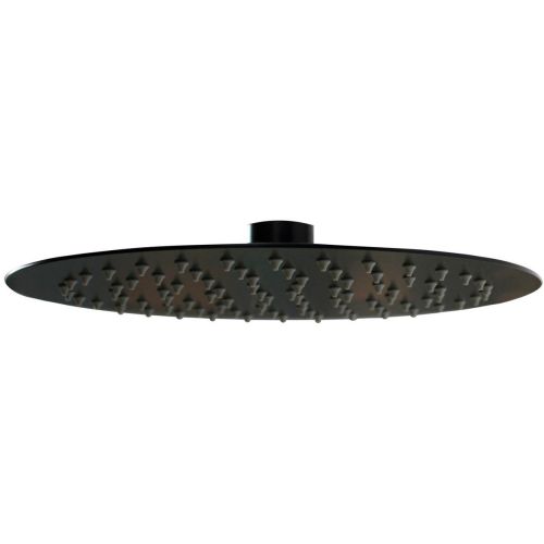 Vema Timea Black 250mm Round Showerhead