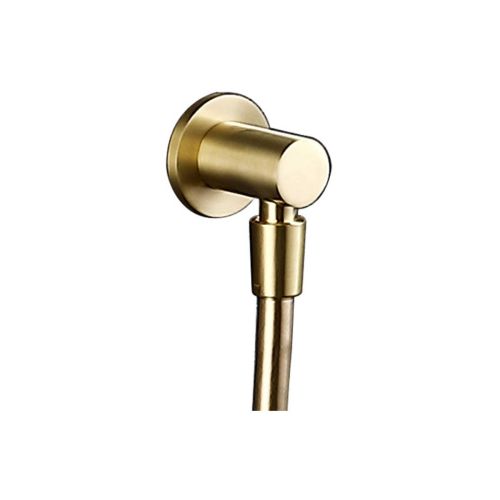 Bathrooms to Love Round Shower Wall Outlet Elbow - Brushed Brass (12715)
