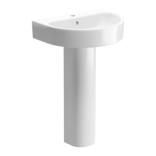 Ari Design Budapest 555x430mm 1 Tap Hole Basin & Full Pedestal