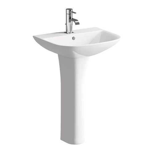 Ari Design Monaco 560x450mm 1 Tap Hole Basin & Full Pedestal (Boxed)