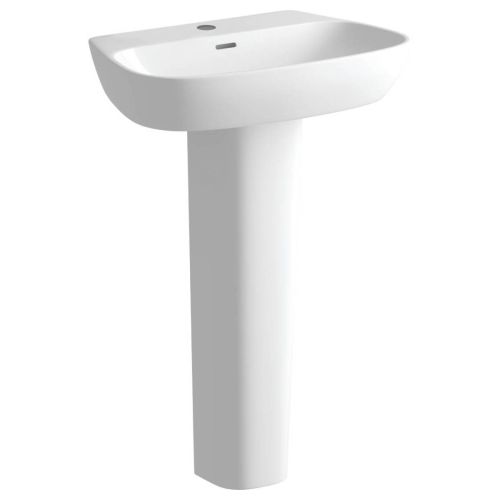 Ari Design Talinn 600x400mm 1 Tap Hole Basin & Full Pedestal