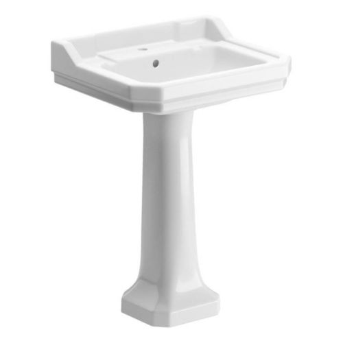 Moods Bathrooms to Love Sherbourne 1 Tap Hole Basin & Full Pedestal (1358)