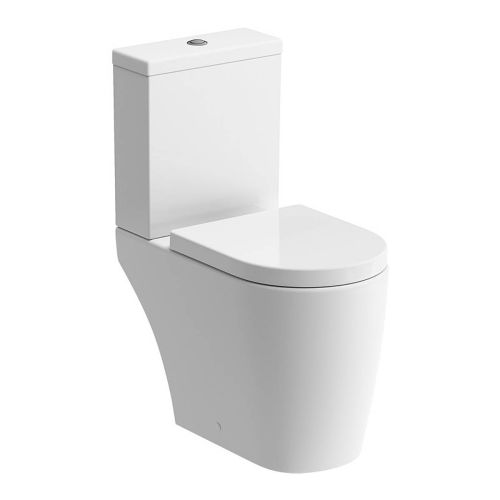 Moods Bathrooms to Love Cilantro Rimless Open Back Close Coupled Toilet & Soft Close Seat (5932)