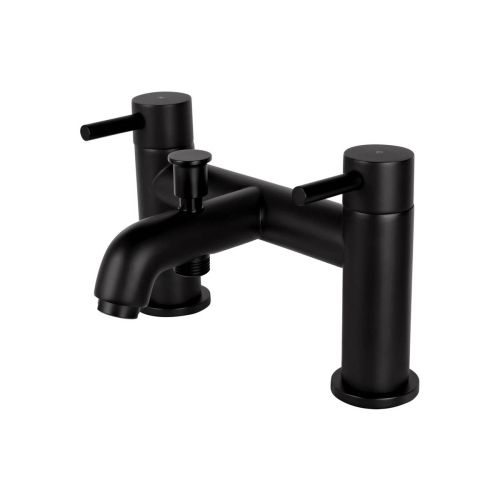 Vema Maira Deck Mounted Bath/Shower Mixer - Black