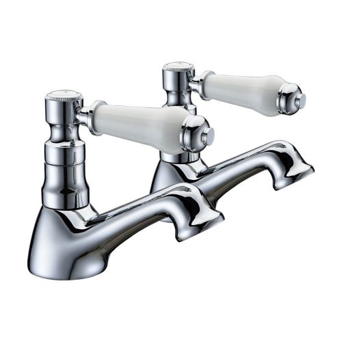 Ari Design Milo Bath Pillar Taps - Chrome