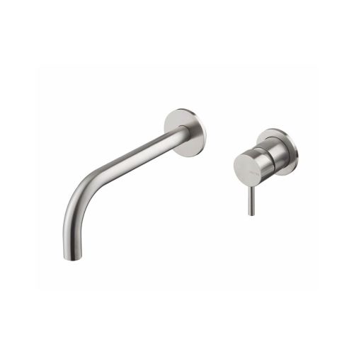 Vema Tiber Wall Mounted Basin Mixer - Stainless Steel