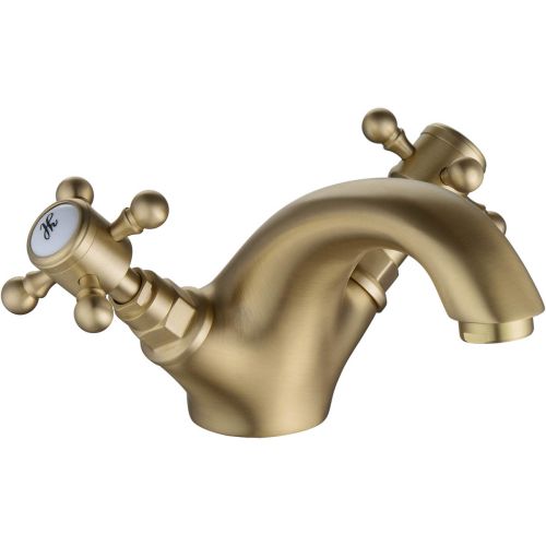 Ari Design Classique Basin Mixer & Pop Up Waste - Brushed Brass