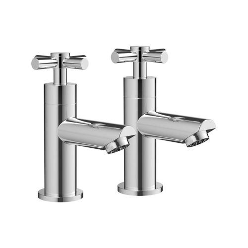 Ari Design Kross Basin Taps - Chrome