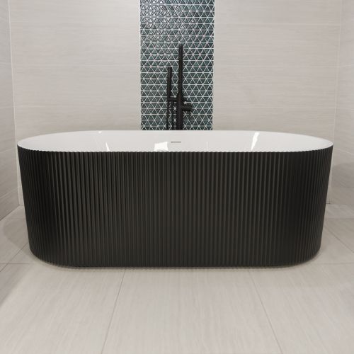 Alberto 1700mm Fluted Freestanding Bath - Ember (20623)
