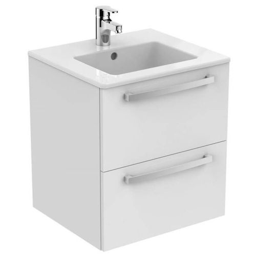 Ideal Standard Tempo 500mm Wall Mounted Vanity Unit & Basin - Gloss White (21943)