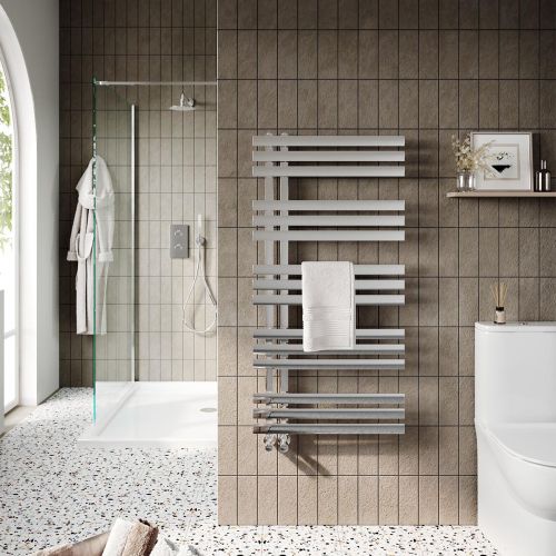 Emerson 1200 x 500mm Heated Towel Rail - Chrome (16075)