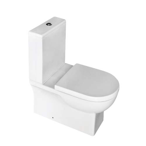 Enzo Close Coupled Fully Back to Wall Toilet Cyclone Flush & Soft Close Seat