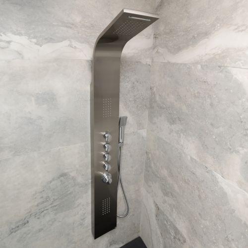 Eliseo Ricci Monsoon Waterfall Shower Tower - Chrome