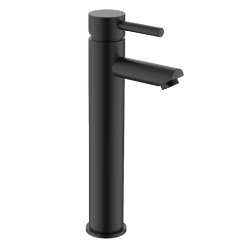 Eliseo Ricci Curve Tall Mono Basin Mixer Black